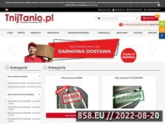Miniaturka strony TnijTanio.pl - sklep z piami do cicia metalu.