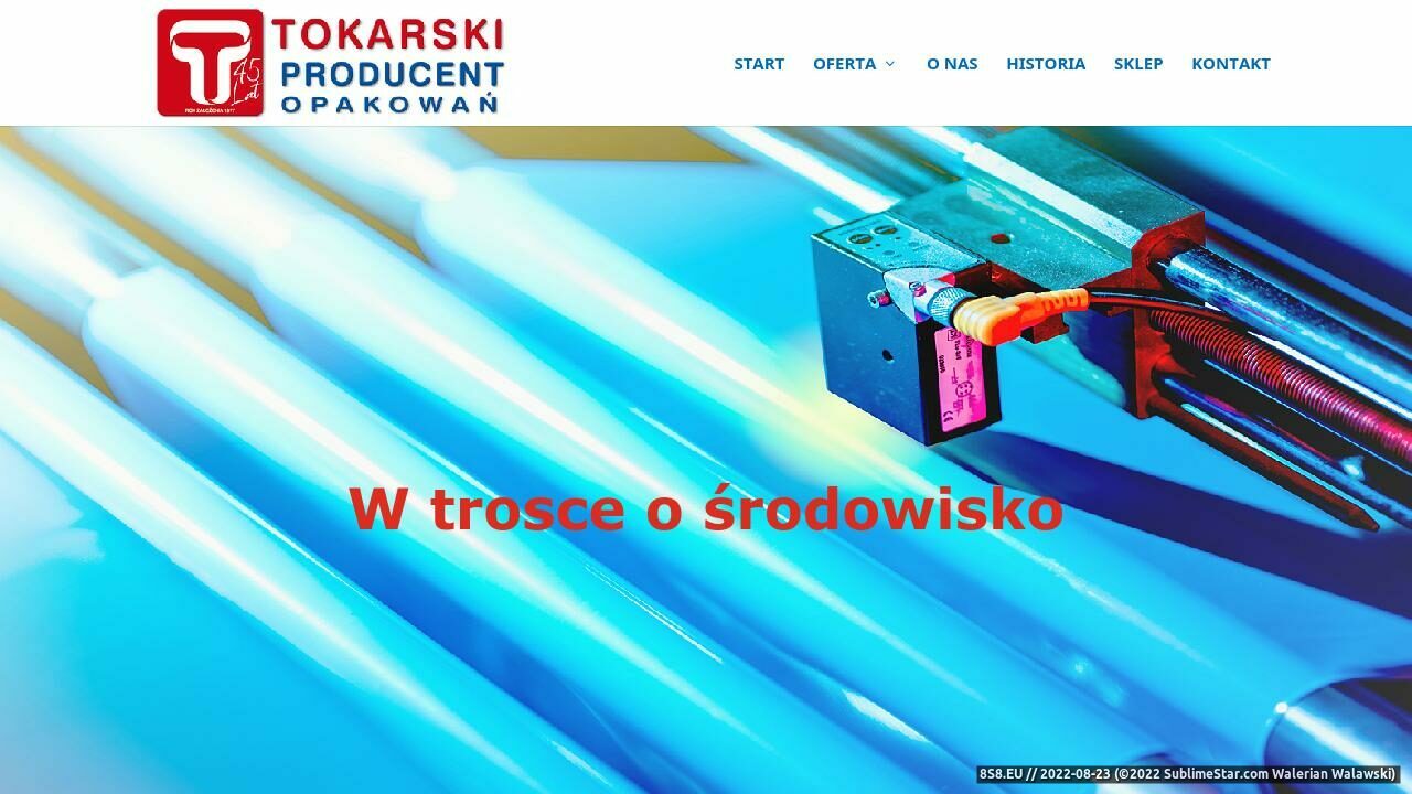 Tokarski - torby reklamowe, opakowania foliowe (strona www.tokarski.com.pl - Producent opakowań)