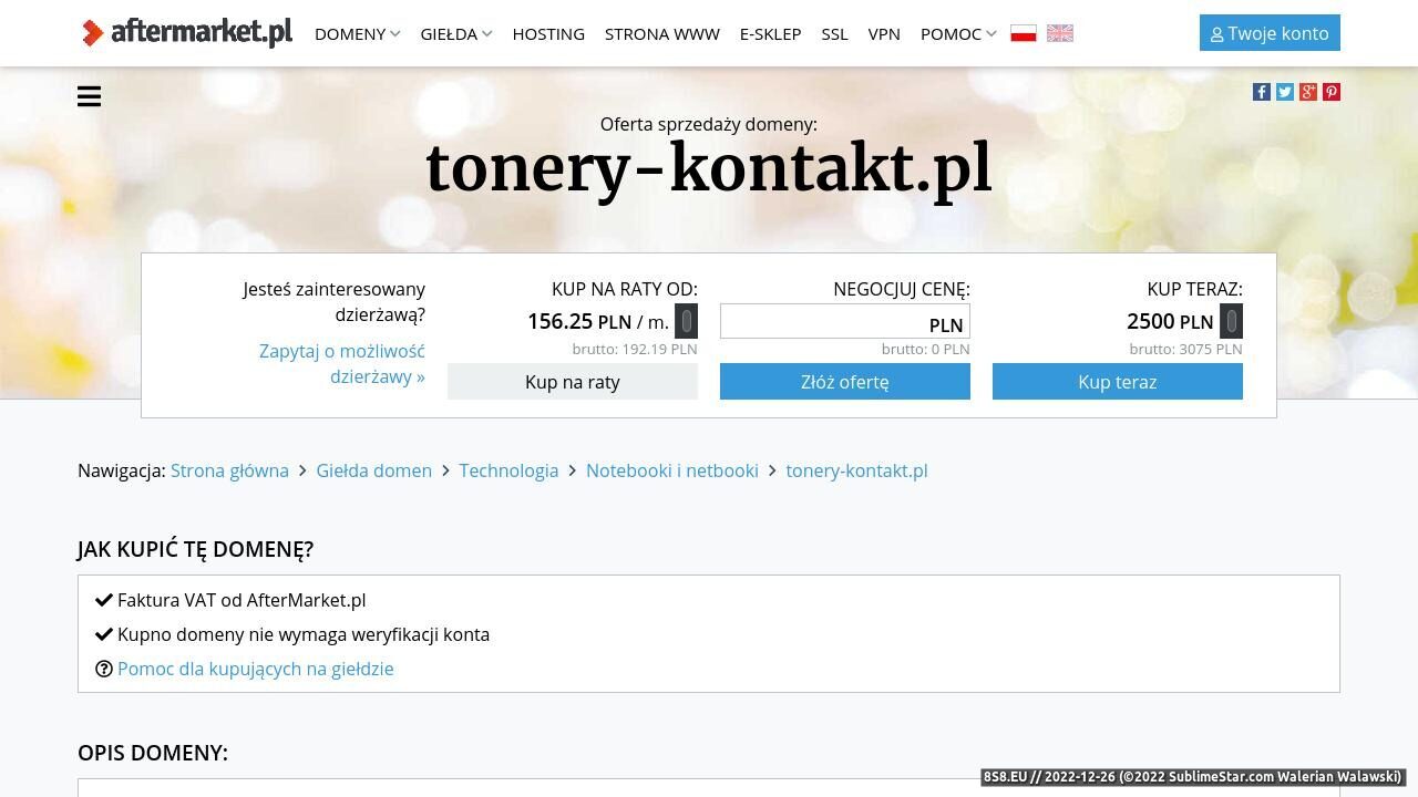 Tonery-kontakt - sprzedaż markowych zamienników (strona www.tonery-kontakt.pl - Tonery-kontakt.pl)