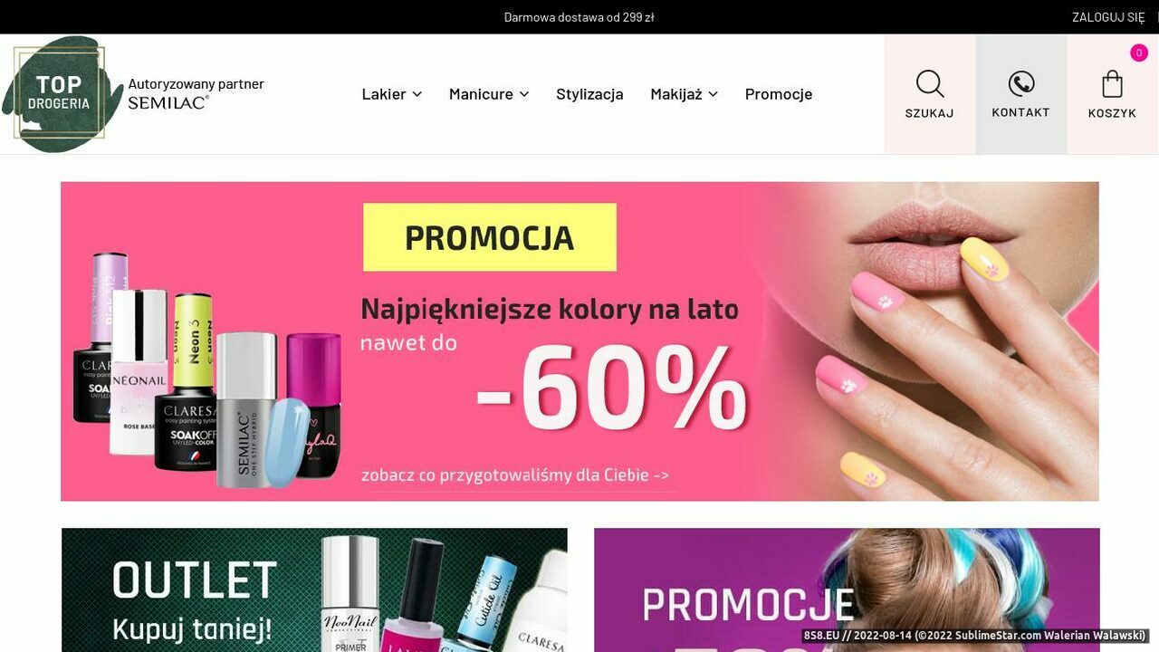 Zrzut ekranu TOP Drogeria-Kosmetyki