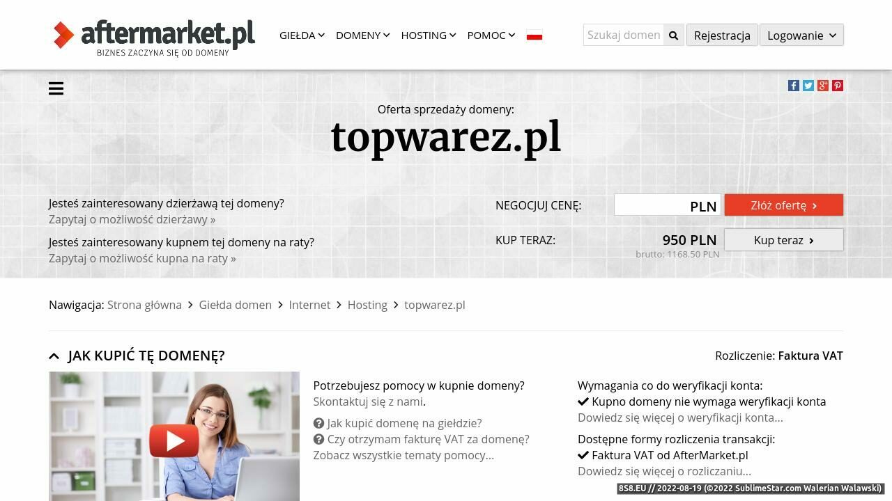 Zrzut ekranu Polskie Forum Warezowe