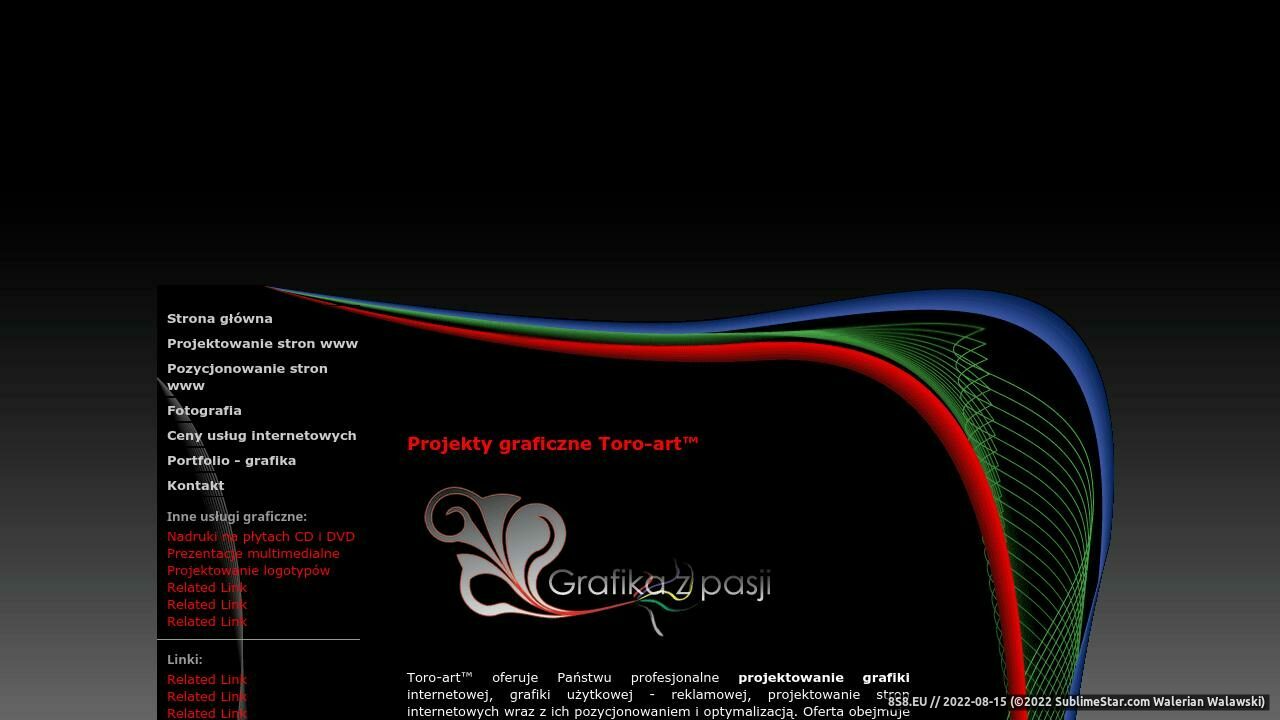 Projektowanie stron www, pozycjonowanie i optymalizacja (strona toro-art.pl - Toro-art.pl)