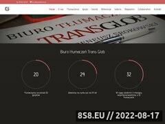 Miniaturka transglob.com.pl (Tłumaczenia medyczne oraz tłumaczenia prawnicze)