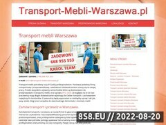 Zrzut strony Transport mebli Warszawa