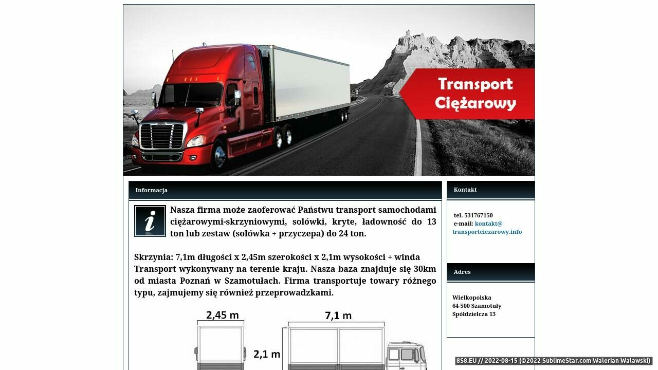 Transport (strona transportciezarowy.info - Transport Ciężarowy)