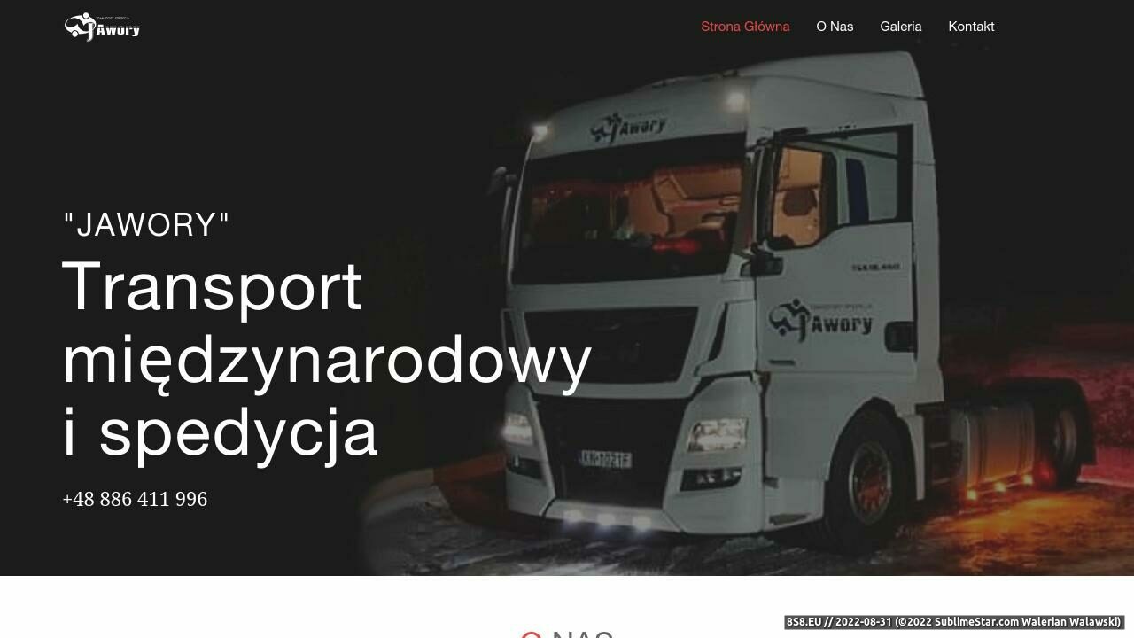 Zrzut ekranu Transport i spedycja