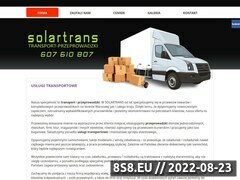 Zrzut strony Usługi transportowo-przeprowadzkowe SOLARTRANS