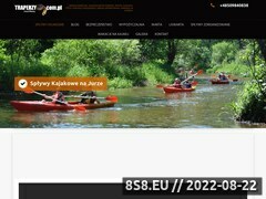 Miniaturka traperzy.com.pl (<strong>spływy kajakowe</strong> i wynajem kajaków w Częstochowie)