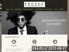 Zrzut strony Salon Fryzjerski & Kosmetologia ''Trendy'' Tychy