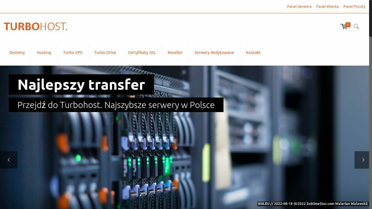 Usługi hostingowe Rzeszów, domeny i serwery (strona turbohost.pl - Turbohost Hosting Domeny)