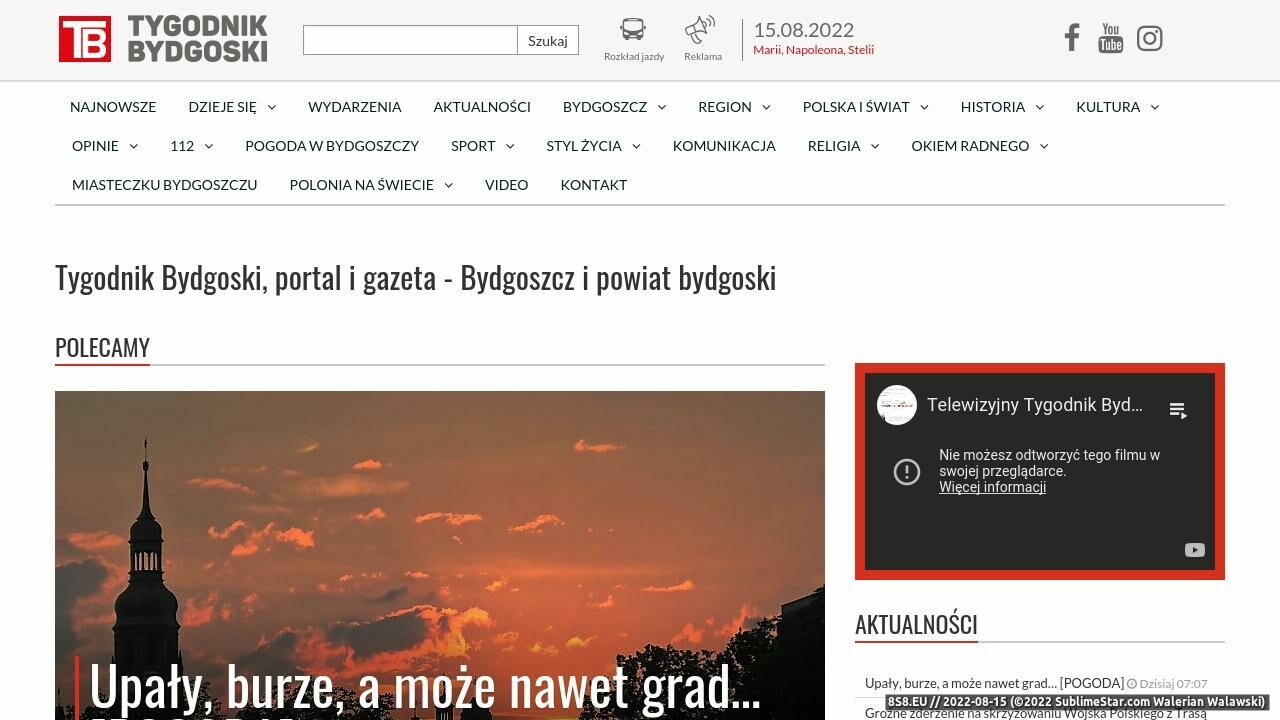Wiadomości Bydgoszcz (strona tygodnikbydgoski.pl - Tygodnik Bydgoski)