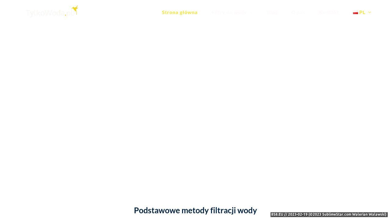 Filtry odwróconej osmozy (strona tylkowoda.pl - TylkoWoda.pl: o Osmozie)