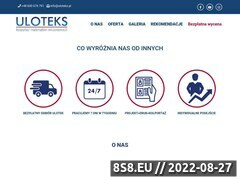 Miniaturka domeny www.uloteks.pl