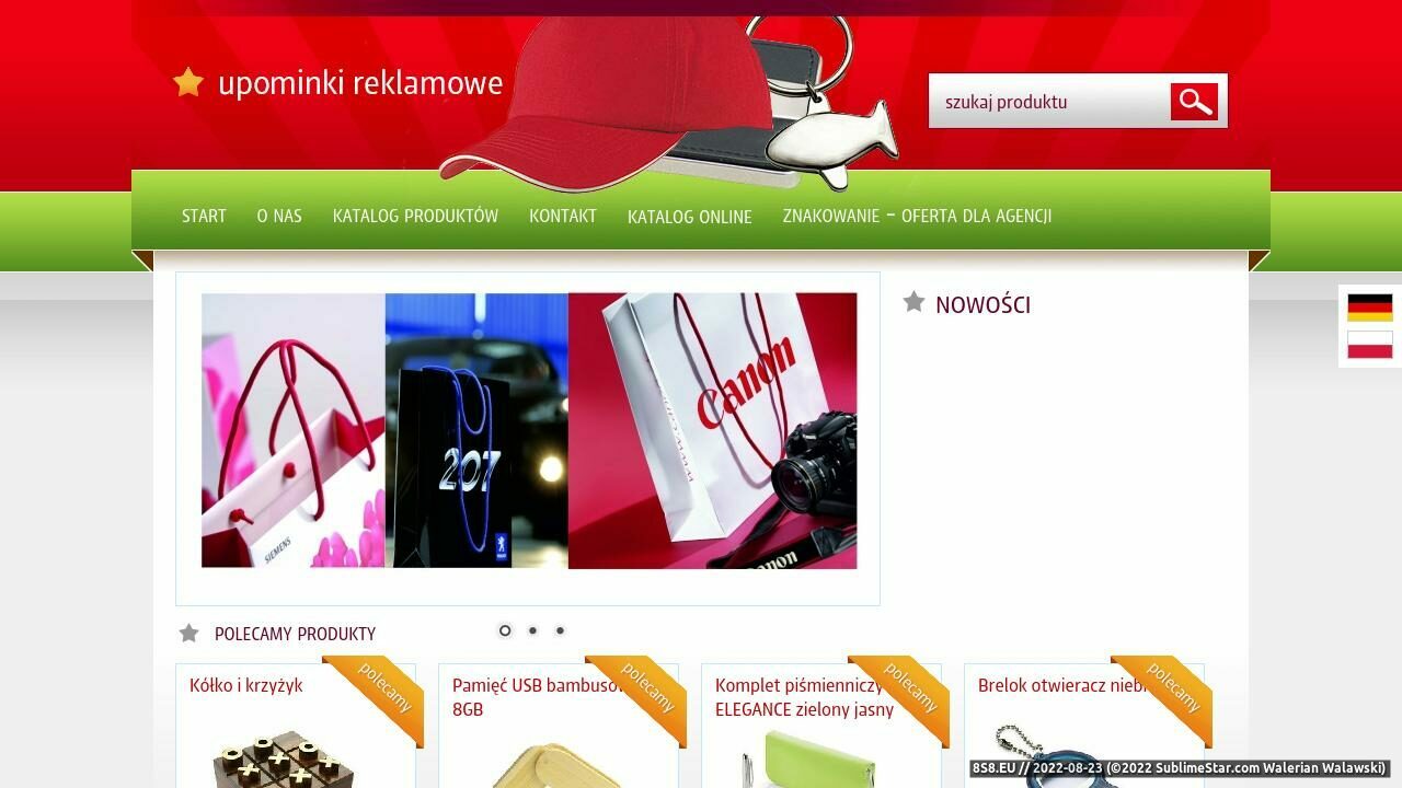 Upominki reklamowe, gadżety reklamowe (strona www.upominki.org.pl - Upominki.org.pl)