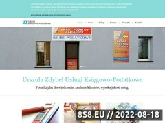 Miniaturka www.urszulazdybel-biuro.pl (Urszula Zdybel - usługi księgowo-podatkowe, biuro rachunkowe Wieluń)