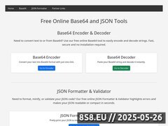 Zrzut strony Darmowe narzędzie online do konwersji Base64.