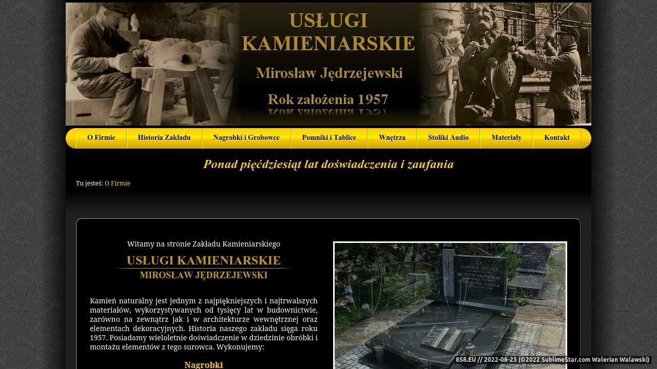 Usługi Kamieniarskie Mirosław Jędrzejewski (strona www.uslugi-kamieniarskie.eu - Uslugi-kamieniarskie.eu)