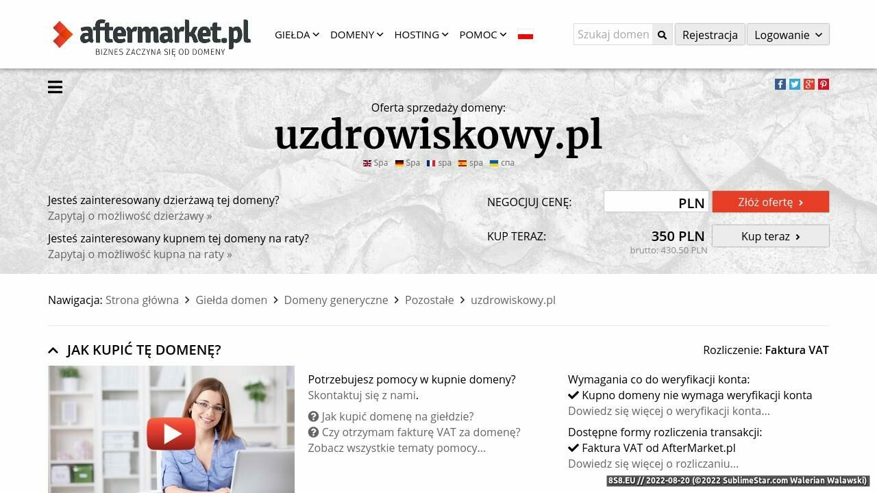 Polskie uzdrowiska (strona uzdrowiskowy.pl - Portal Uzdrowiskowy)