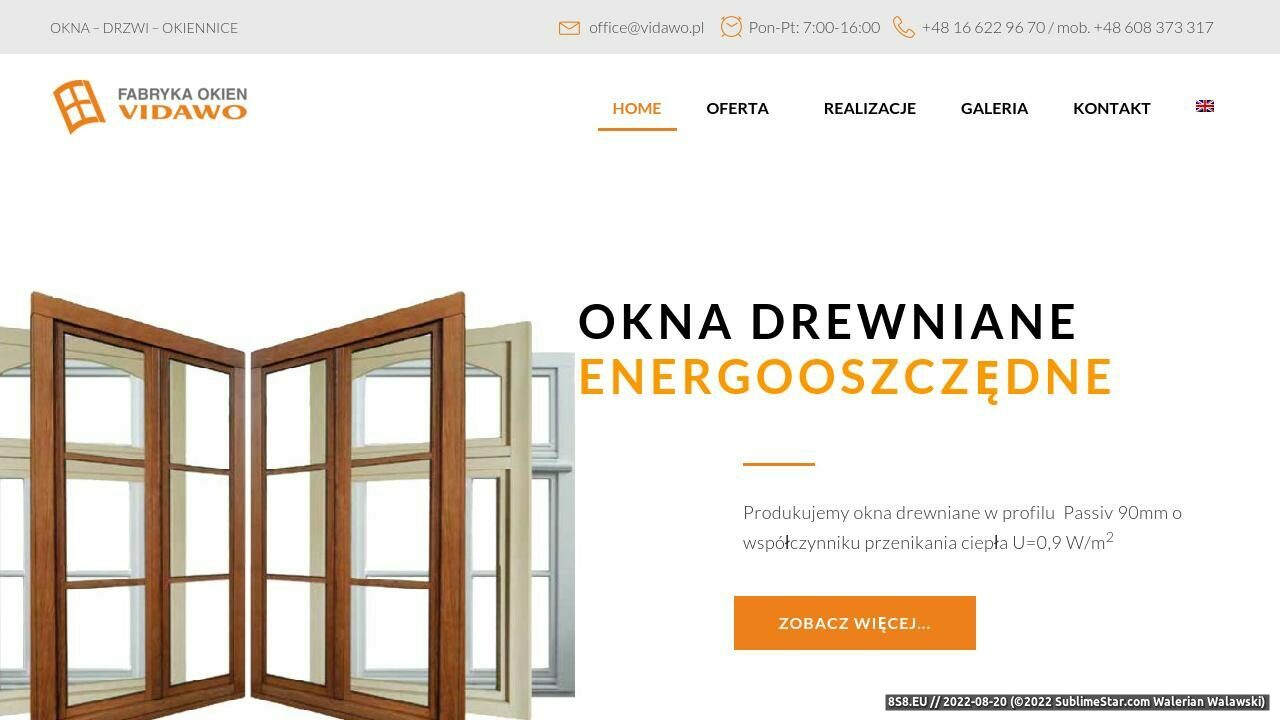 Okna Drewniane (strona www.vidawo.pl - Vidawo.pl)