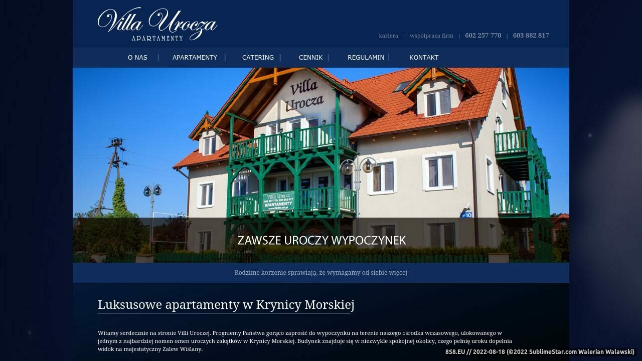 Luksusowe apartamenty Krynica Morska (strona www.villaurocza.pl - Villaurocza.pl)