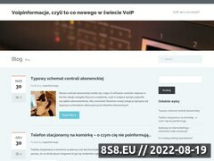 Miniaturka www.voipinformacje.pl (Nowy blog na temat <strong>voip</strong>)