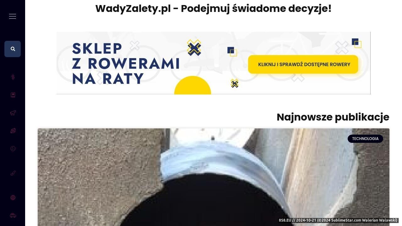 Serwis dla świadomych konsumentów (strona www.wadyzalety.pl - WadyZalety.pl)