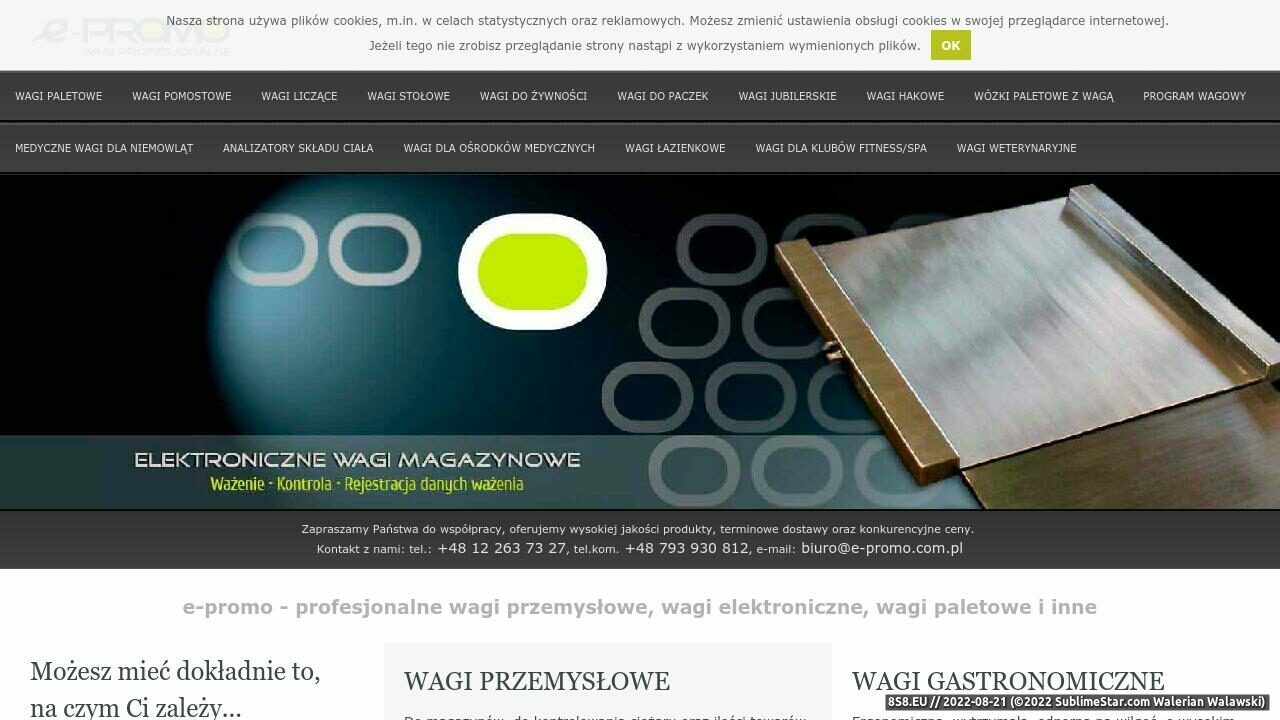 E-promo - wagi laboratoryjne (strona www.wagimagazynowe.com.pl - Wagimagazynowe.com.pl)