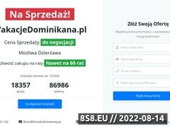 Miniaturka domeny wakacjedominikana.pl