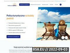 Zrzut strony Ubezpieczenie w podróży - wakacyjnapolisa.pl