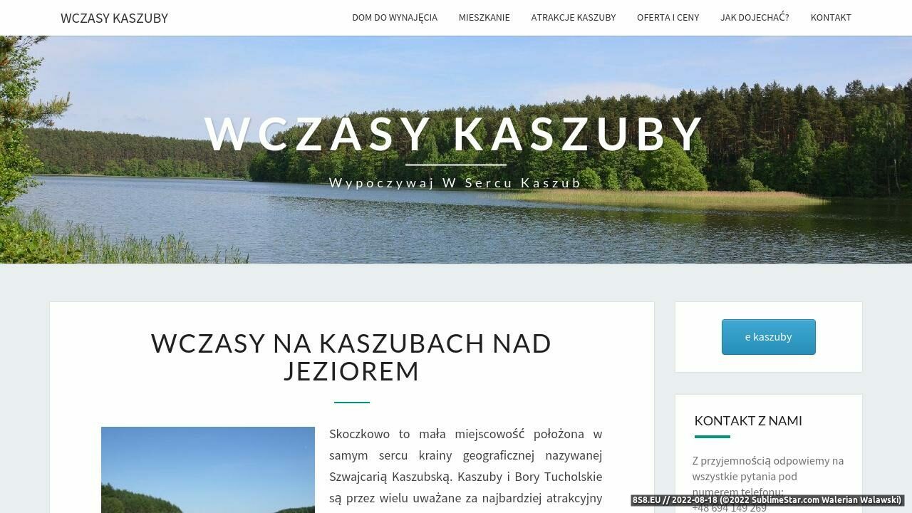 Wczasy Kaszuby (strona wczasy.kaszuby.org - Wczasy.kaszuby.org)