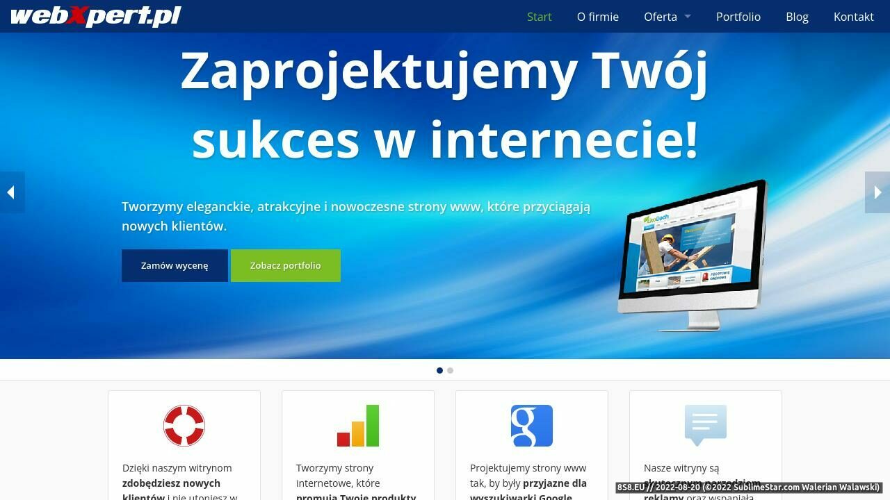 Tworzenie stron WWW i projektowanie stron internetowych (strona www.webxpert.pl - Webxpert.pl)