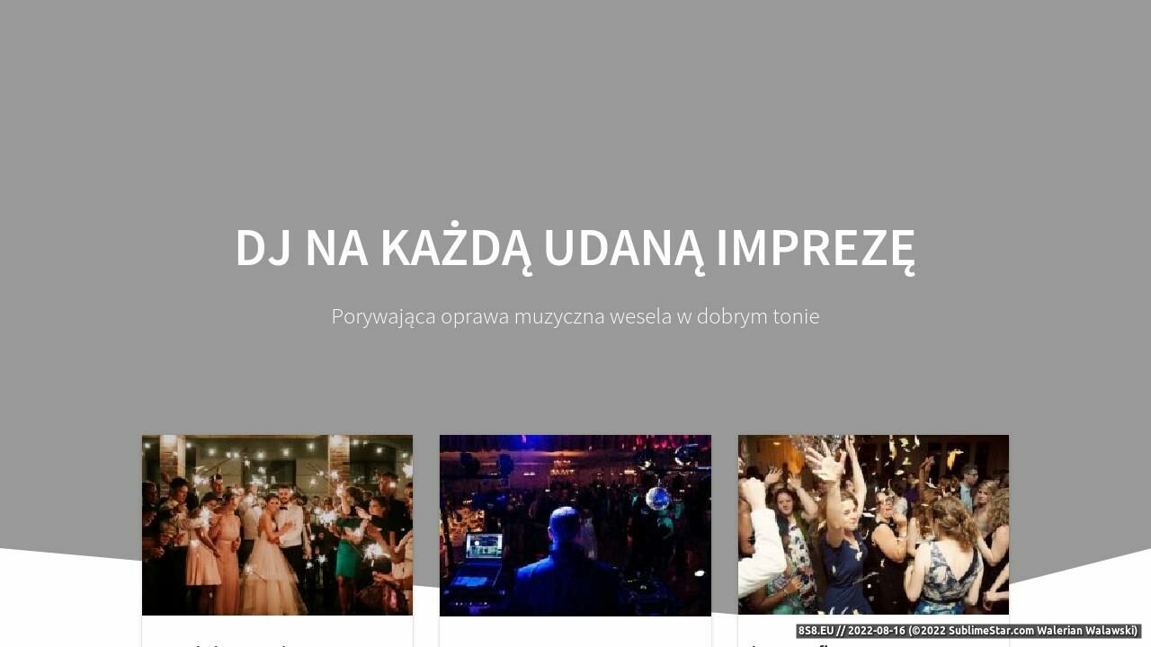 DJ na wesele Twoich marzeń (strona www.weselnyhit.pl - Weselnyhit.pl)
