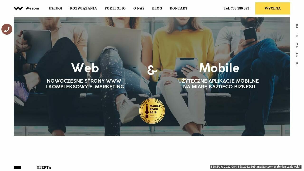Zrzut ekranu Strony WWW, pozycjonowanie, SEO i aplikacje mobilne