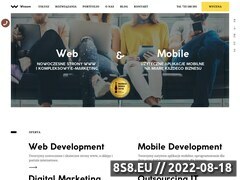 Zrzut strony Strony WWW, pozycjonowanie, SEO i aplikacje mobilne
