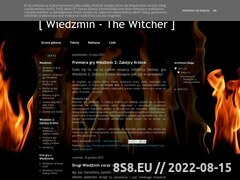 Zrzut strony Wiedźmin - Witcher