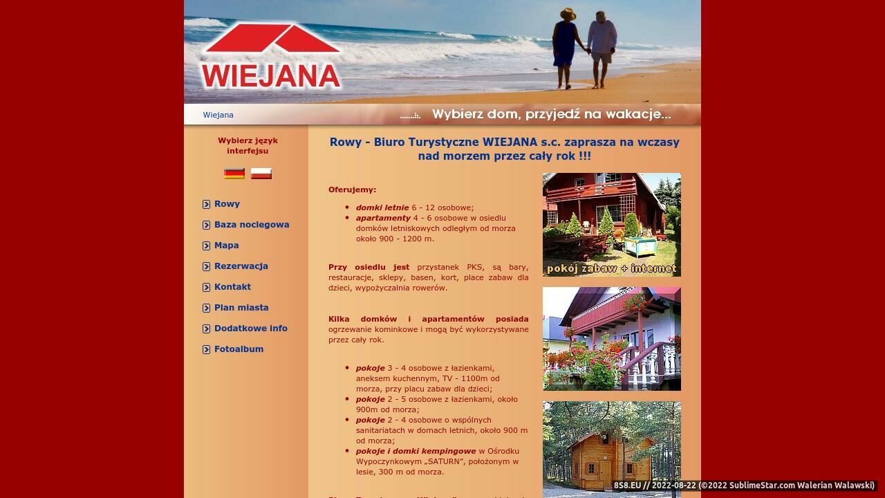 Domki letniskowe, apartamenty w Rowach - Wiejana (strona www.wiejana.tp1.pl - Wiejana.tp1.pl)