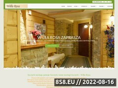 Zrzut strony Oferta wynajmu apartamentów i pokoi gościnnych w Szczyrku