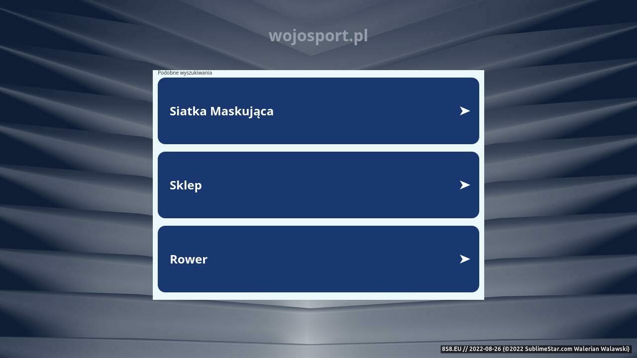 Zrzut ekranu Sklep sportowy - sprzęt sportowy