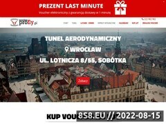 Zrzut strony Tunel SpeedFly Wrocław