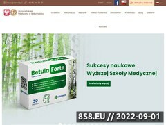 Miniaturka wsmed.edu.pl (Wyższa szkoła medyczna w Białymstoku)