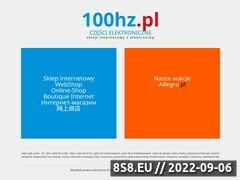 Zrzut strony Sklep z czciami elektronicznymi - www.100hz.pl