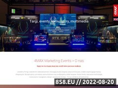 Zrzut strony 4MAX- organizacja imprez integracyjnych- tworzenie stoisk targowych