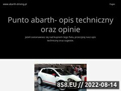 Zrzut strony Abarth-driving.pl - akademia bezpiecznej jazdy