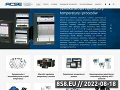 Zrzut strony ACSE Sp. z o.o. - regulatory temperatury, czujniki temperatury i termopary