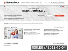 Zrzut strony Apartments4u to serwis, który pozwala na rezerwowanie mieszkań