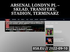 Zrzut strony Klub pilkarski Arsenal Londyn