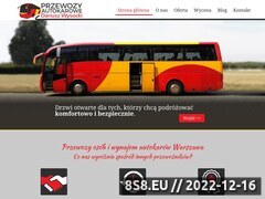 Zrzut strony Transport osób Warszawa