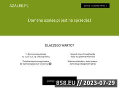 Zrzut strony Azalee.pl - prezenty i upominki