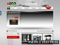 Zrzut strony Azoo.pl produkty akwarystyczne