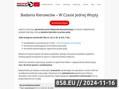 Zrzut strony Badania dla kierowcw w czasie jednej wizyty